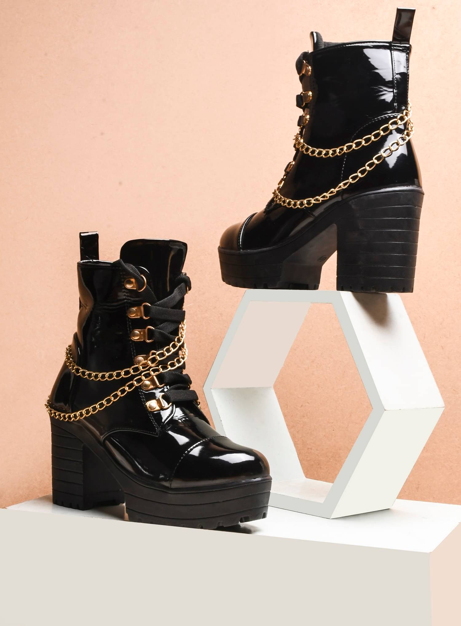 Try me Black Women's Mid Calf Length Boots Try me Black Women's Mid Calf Length Boots