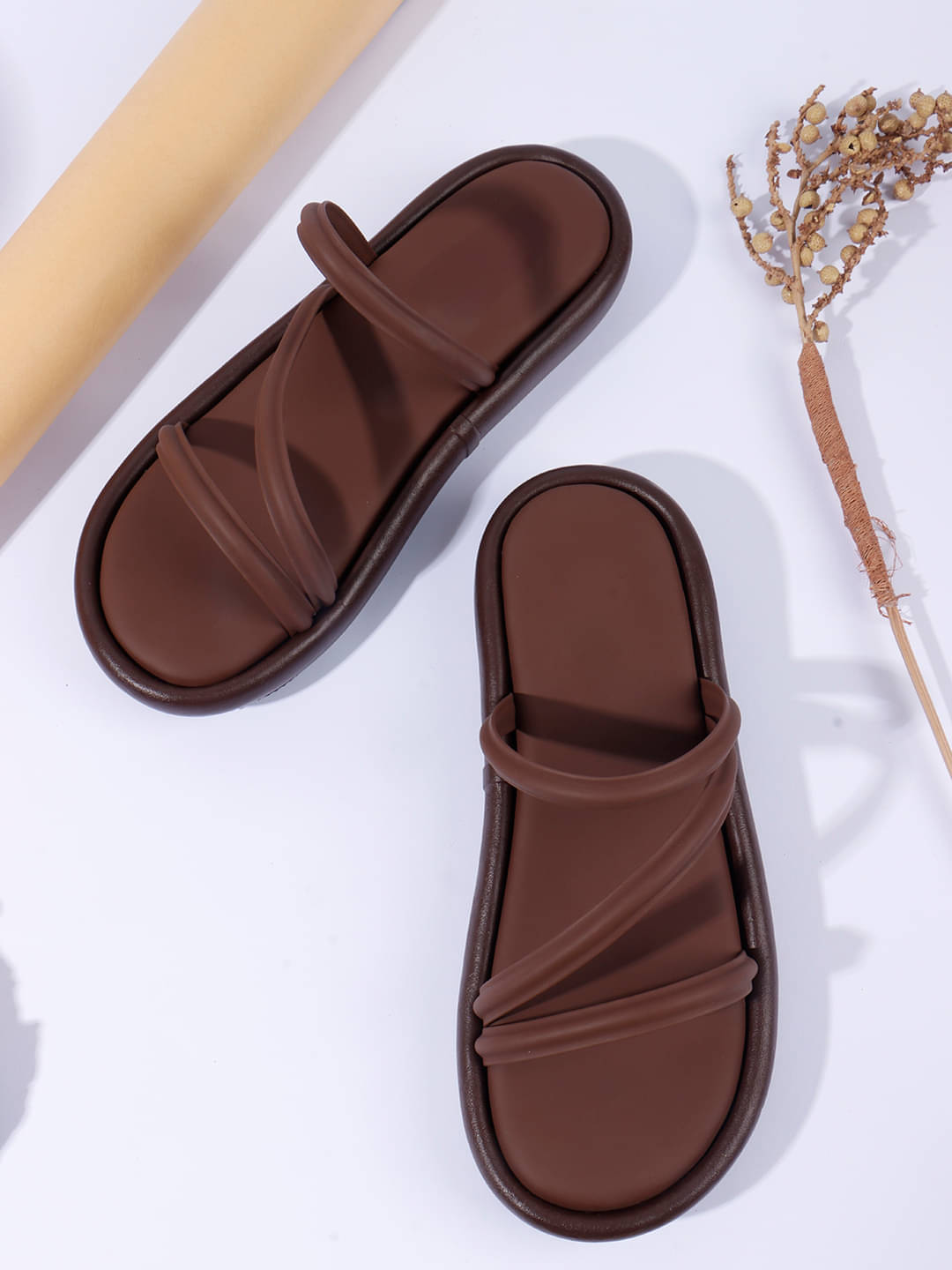 Try me Brown Women's Flats Try me Brown Women's Flats