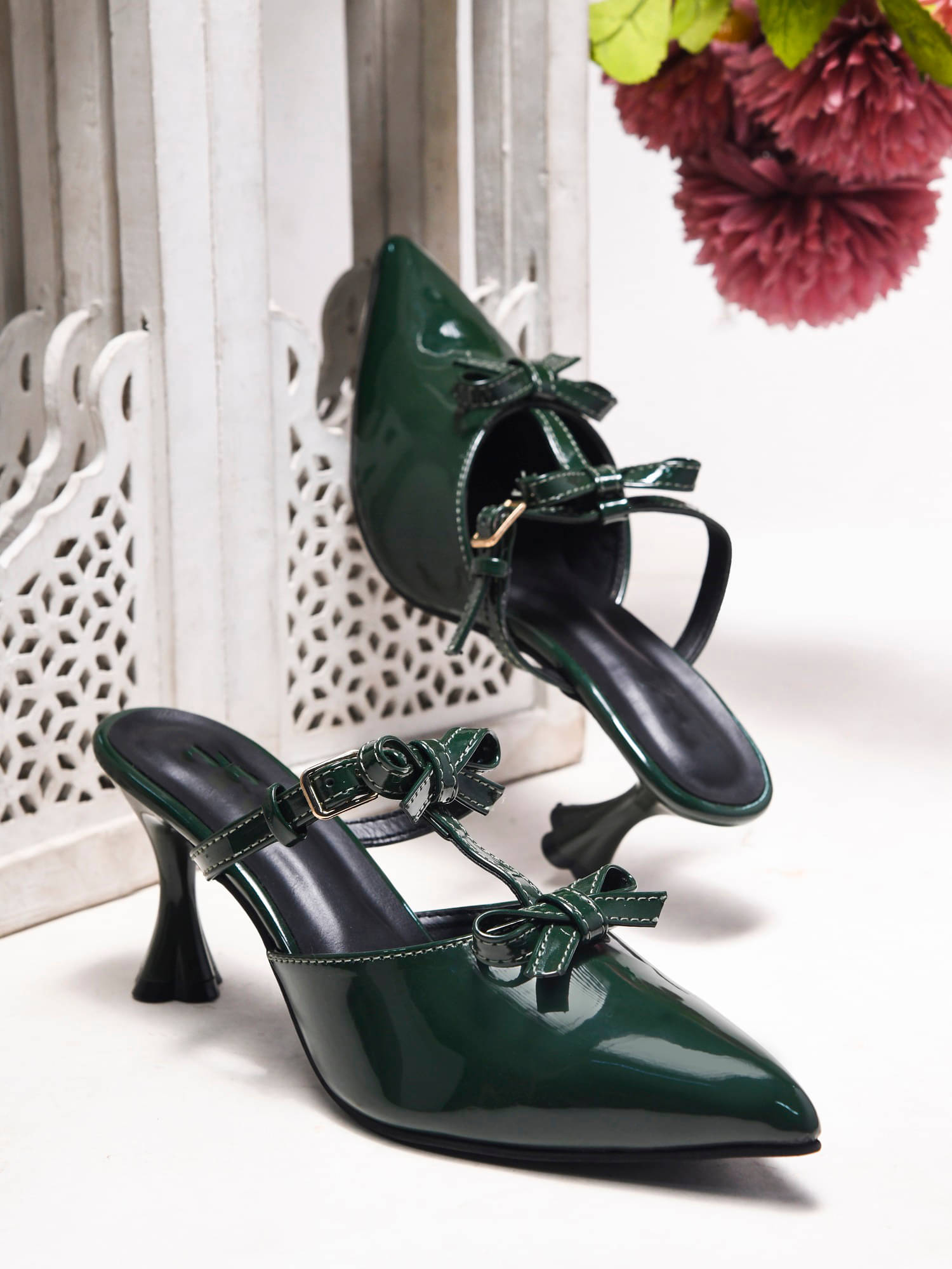 Try me Green Women's Sandal Heels Try me Green Women's Sandal Heels