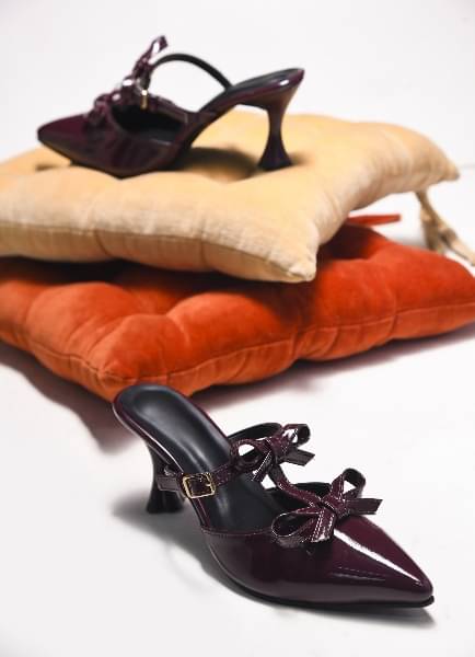     			Try me Maroon Women's Sandal Heels