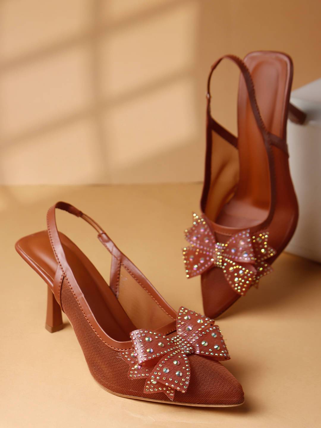 Try me Tan Women's Sandal Heels Try me Tan Women's Sandal Heels