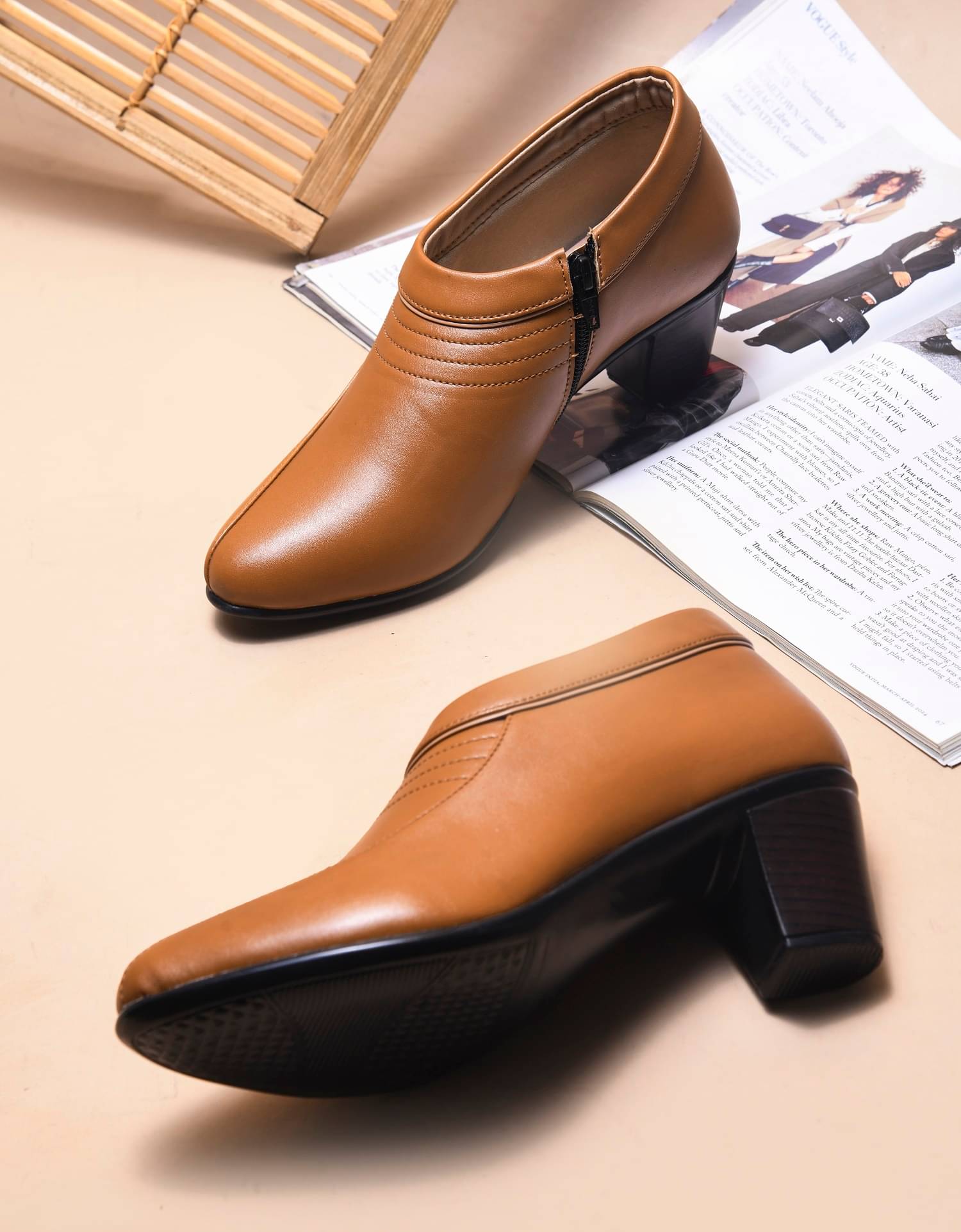 Try me Tan Women's Ankle Length Boots Try me Tan Women's Ankle Length Boots