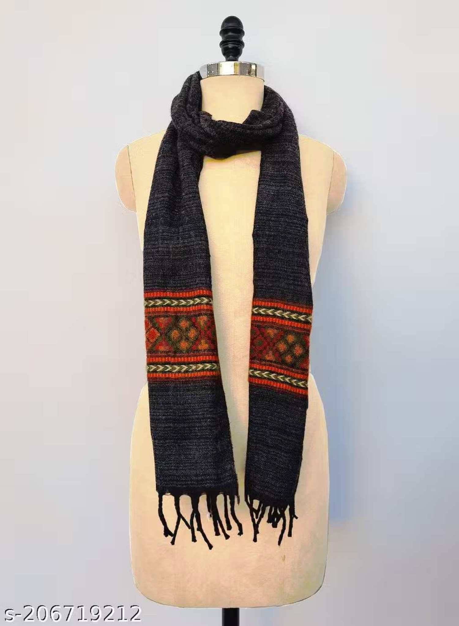     			freaks Gray Woolen Men's Stoles ( Pack of 1 )
