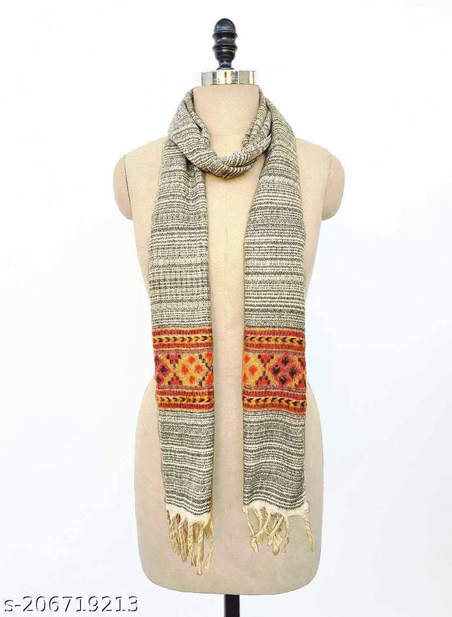     			freaks Light Grey Woolen Men's Stoles ( Pack of 1 )