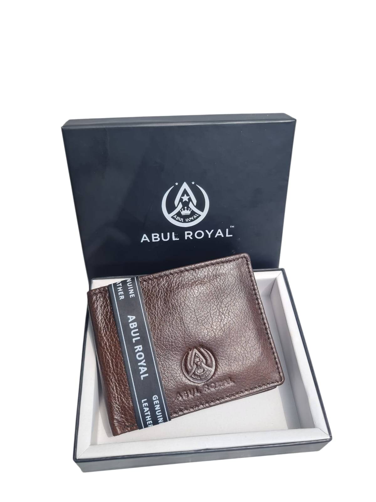     			ABUL ROYAL Leather Printed Men's Two Fold Wallet With 10 Slots For Card ( Brown , Pack of 1 )