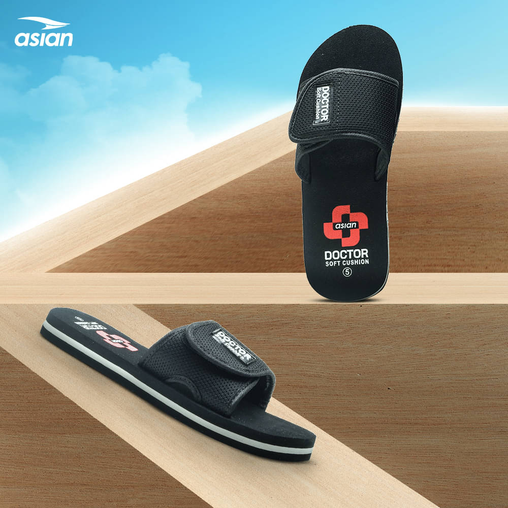     			ASIAN Black Women's Slide Flip Flop