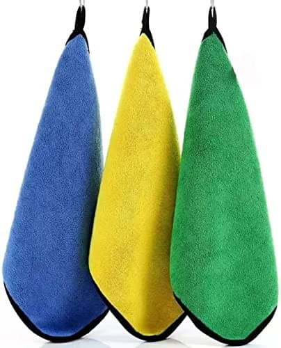     			ATIBAB Multicolor 500 GSM Microfiber Cloth For Automobile ( Pack of 2 )