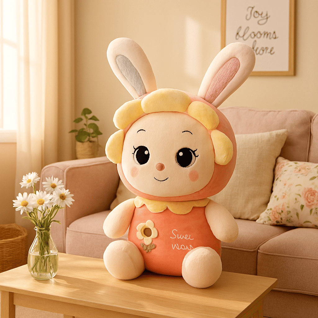 Adorable Sunflower Bunny Teddy Bear Soft Toy for Girls Kids - 35 cm (Multicolor) Adorable Sunflower Bunny Teddy Bear Soft Toy for Girls Kids - 35 cm (Multicolor)