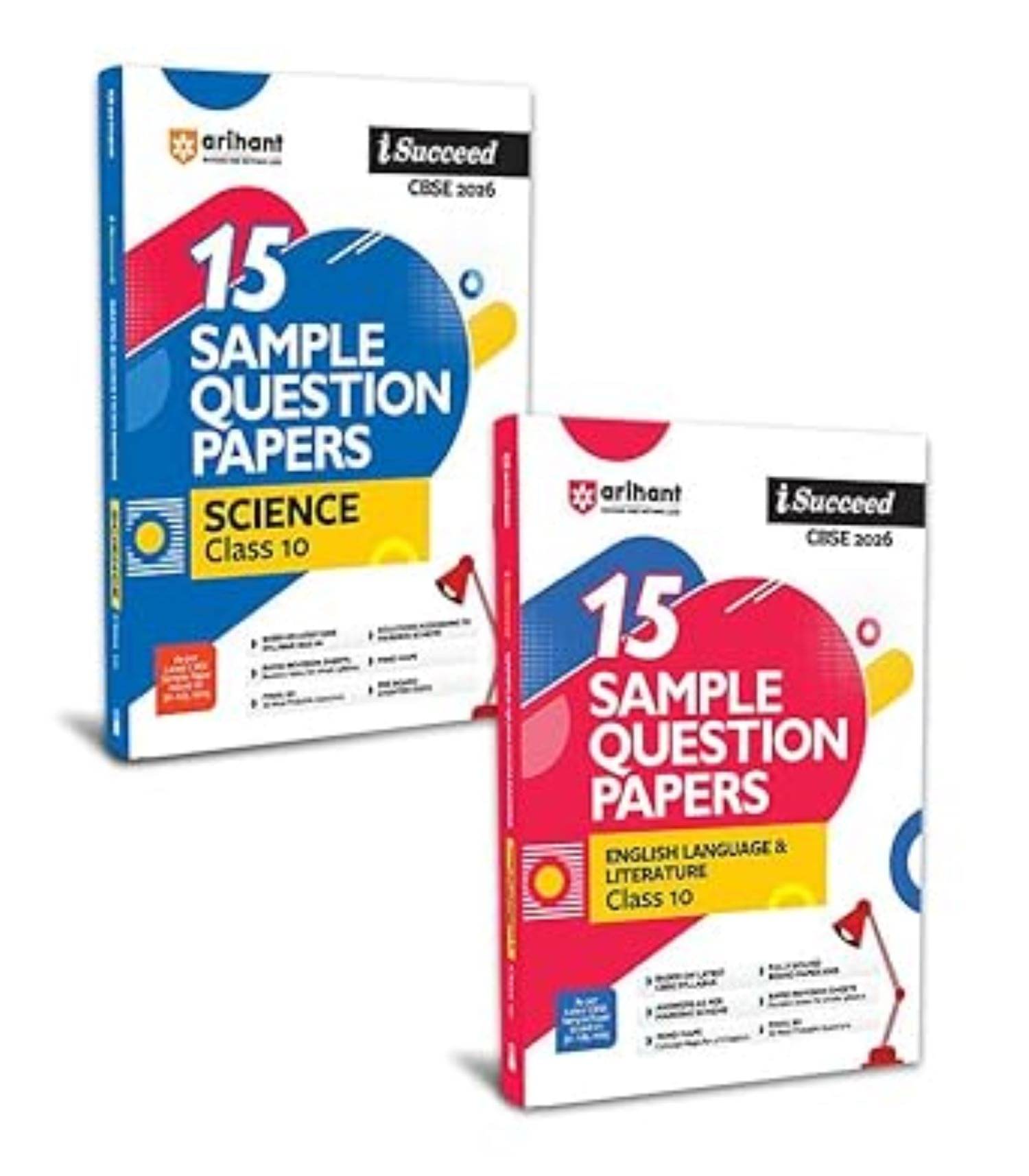     			Arihant I Succeed CBSE Sample Question Papers Class 10 Exam 2026 | Science & English Language Set of 2 Books | 15 Sample Papers