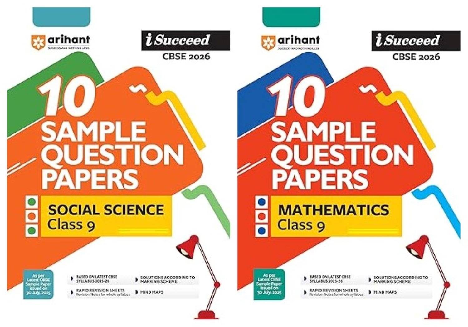 Arihant I Succeed CBSE Sample Question Papers Class 9 Social Science & Mathematics Exam 2026 | 10 Sample Papers Arihant I Succeed CBSE Sample Question Papers Class 9 Social Science & Mathematics Exam 2026 | 10 Sample Papers