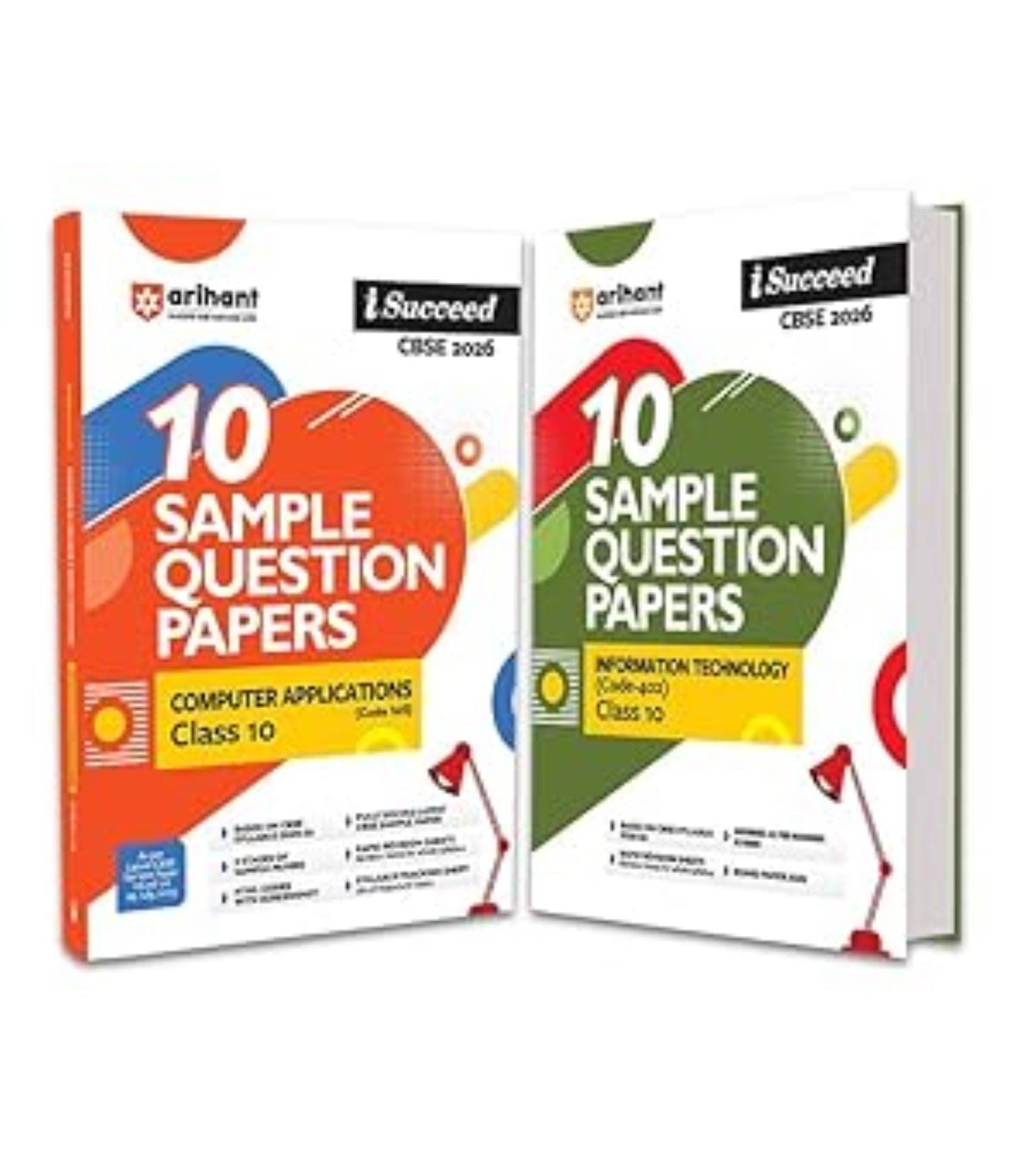 Arihant I Succeed CBSE Sample Question Papers Class 10 Exam 2026 | Computer Application & Information Techonology Set of 2 Books | 15 Sample Papers Arihant I Succeed CBSE Sample Question Papers Class 10 Exam 2026 | Computer Application & Information Techonology Set of 2 Books | 15 Sample Papers