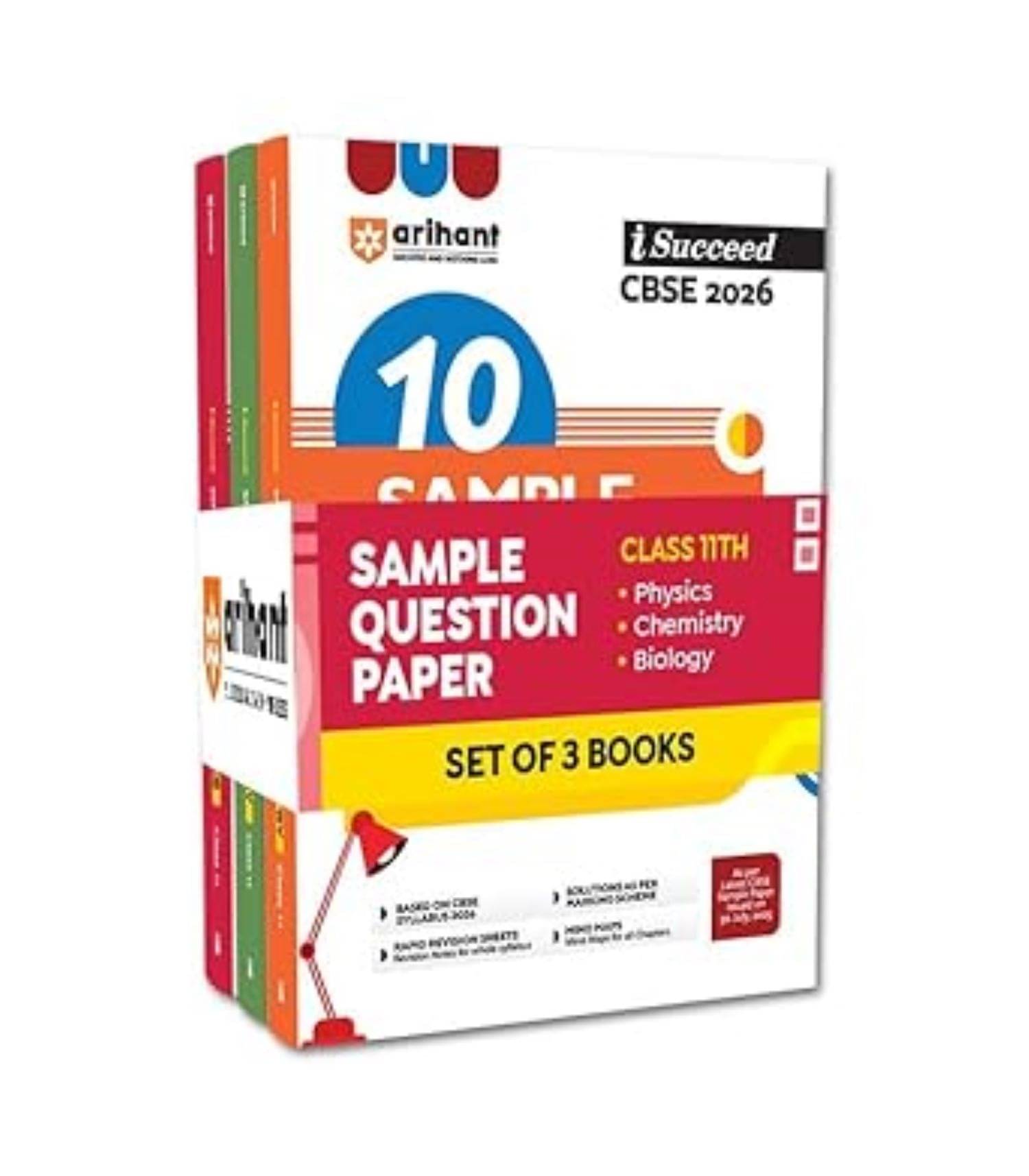 Arihant I Succeed CBSE Sample Question Papers Class 11 Exam 2026 | Physics, Chemistry, Biology Set of 3 Books | 15 Sample Papers     			Arihant I Succeed CBSE Sample Question Papers Class 11 Exam 2026 | Physics, Chemistry, Biology Set of 3 Books | 15 Sample Papers