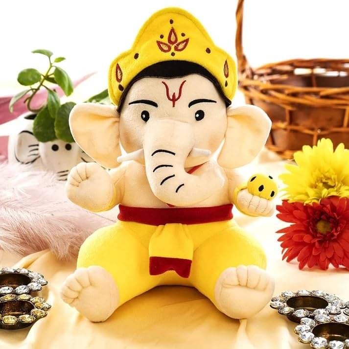     			Bal Ganesh Soft toy | Plush Toy For Kids/Gift/Decoration