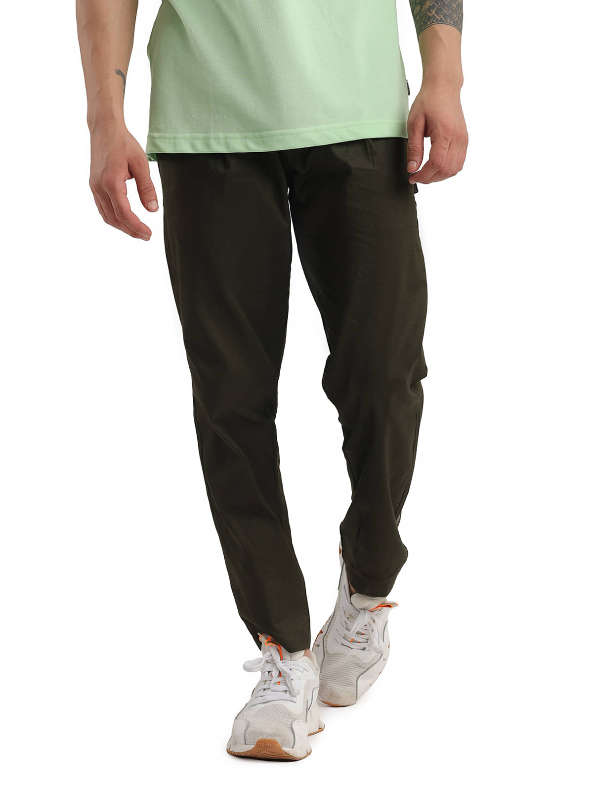 Bumchums Olive Green Cotton Blend Men's Trackpants ( Pack of 1 ) Bumchums Olive Green Cotton Blend Men's Trackpants ( Pack of 1 )