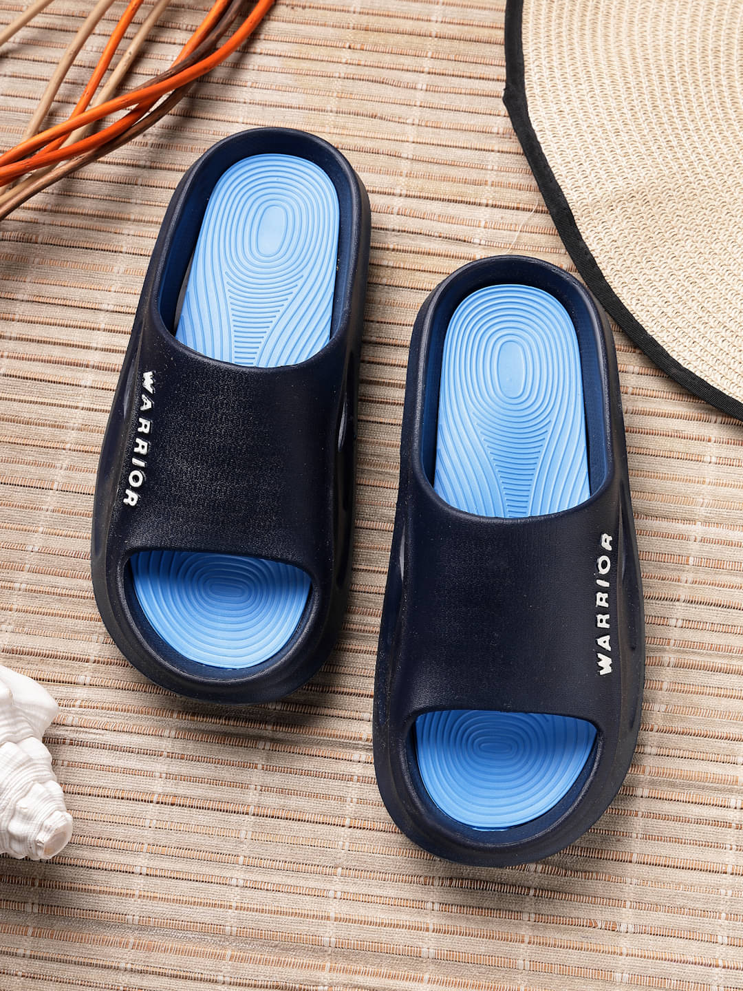     			Dewk Berries Navy Blue Men's Slide Flip Flop