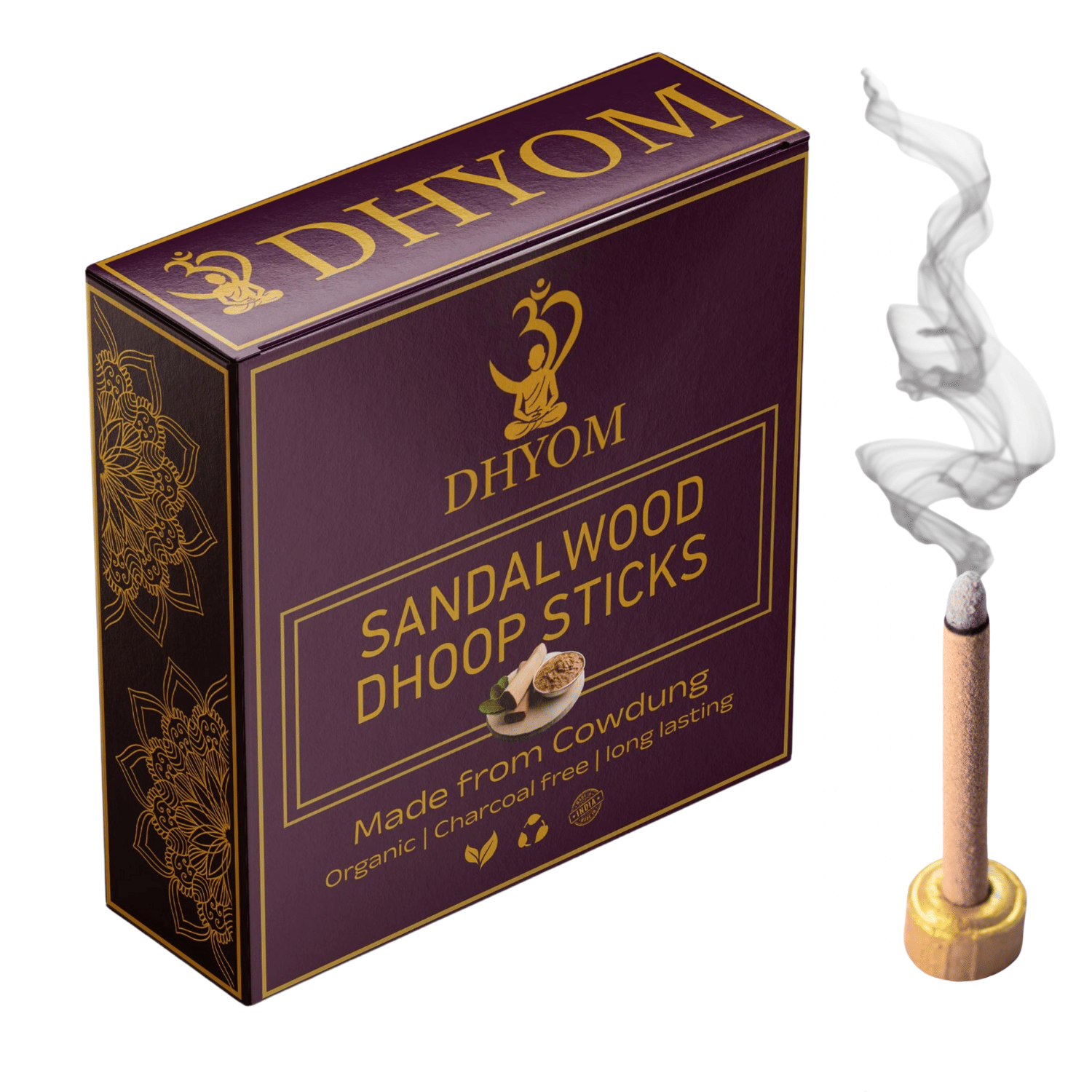 Dhyom Incense Dhoop Sticks Pure Sandal 1 gm ( Pack of 1 ) Dhyom Incense Dhoop Sticks Pure Sandal 1 gm ( Pack of 1 )