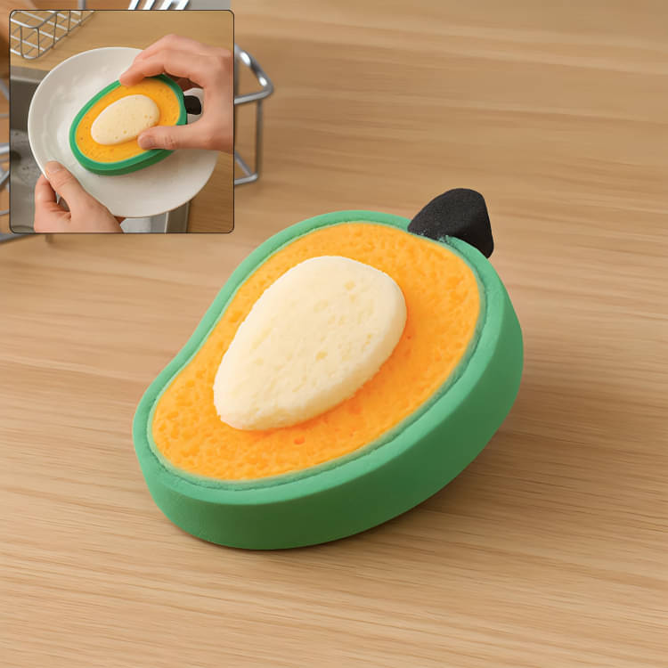     			Dust N Shine Mango Shape Bowl Dish Washing Cleaning Pad Cleaner (pack of 1)