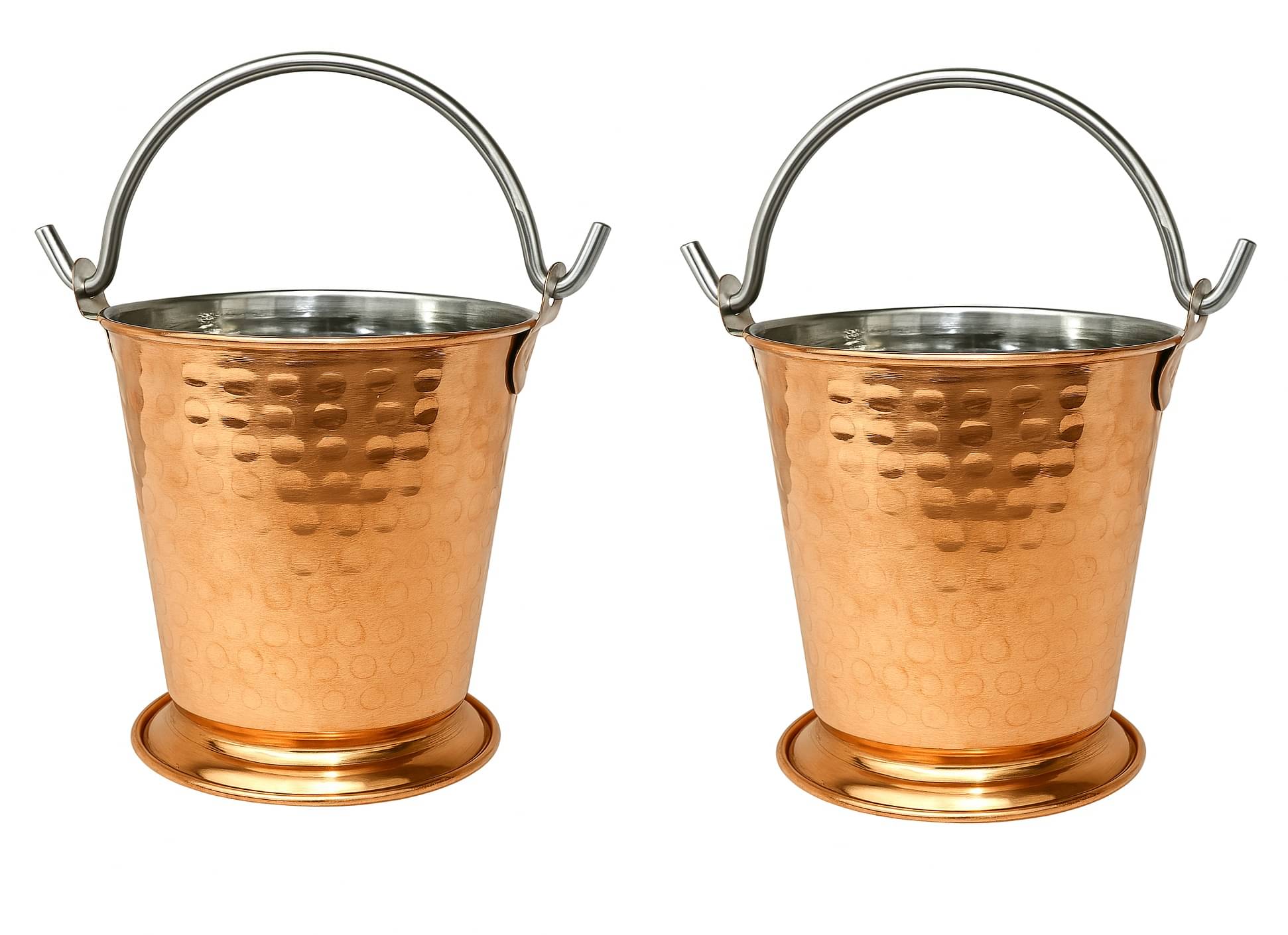     			Dynore Stainless Steel Serving Bucket 500 ml Copper ( Set of 2 )