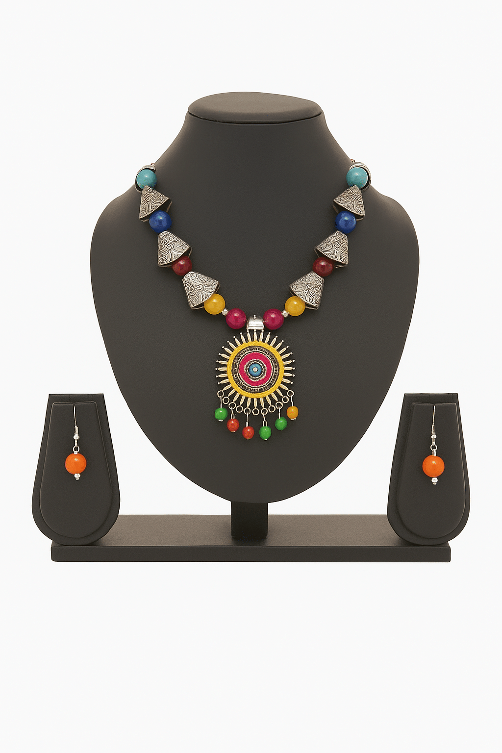     			GENERIC AAHI Multicolor Alloy Necklace Set ( Pack of 1 )