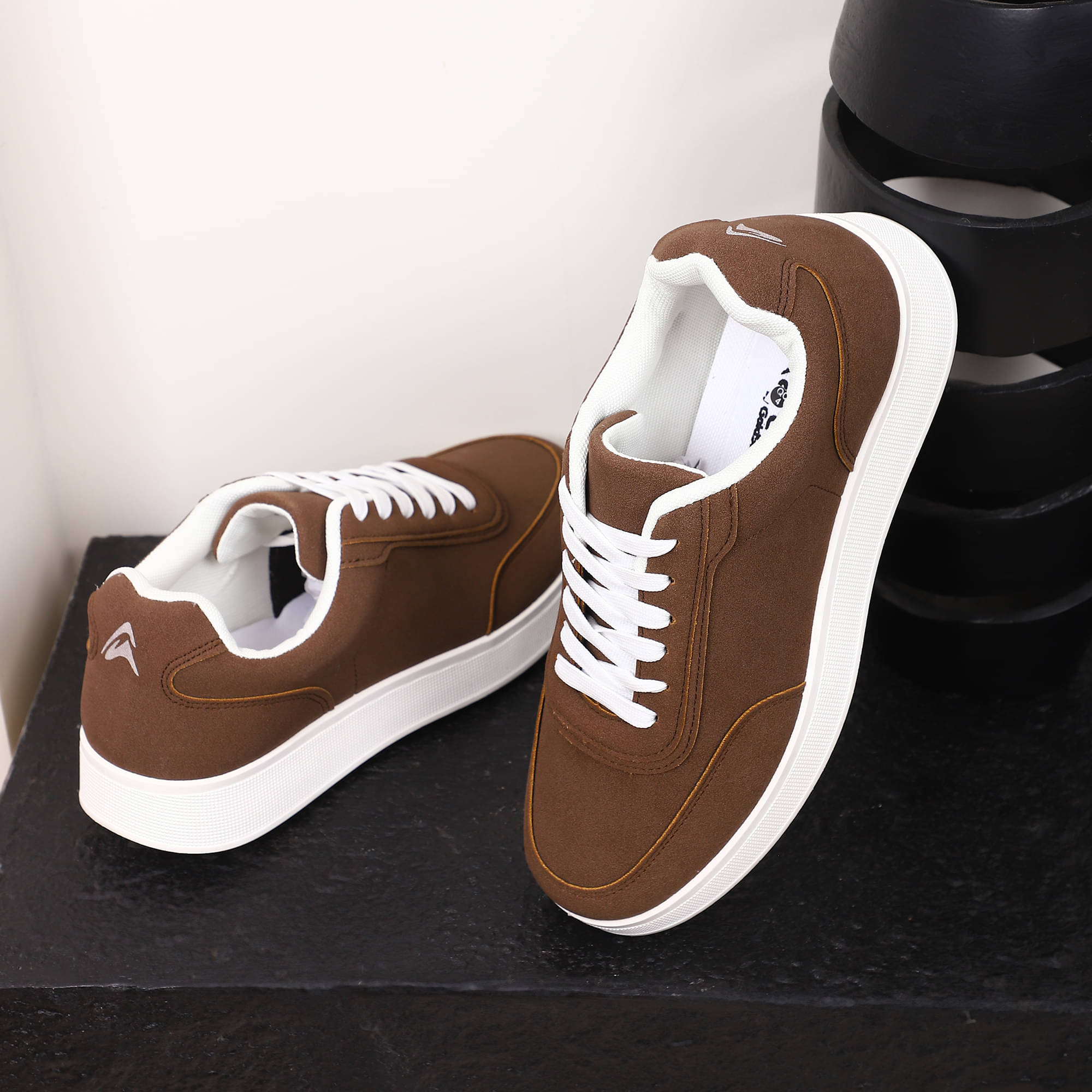     			GOLDSTAR Brown Men's Sneakers