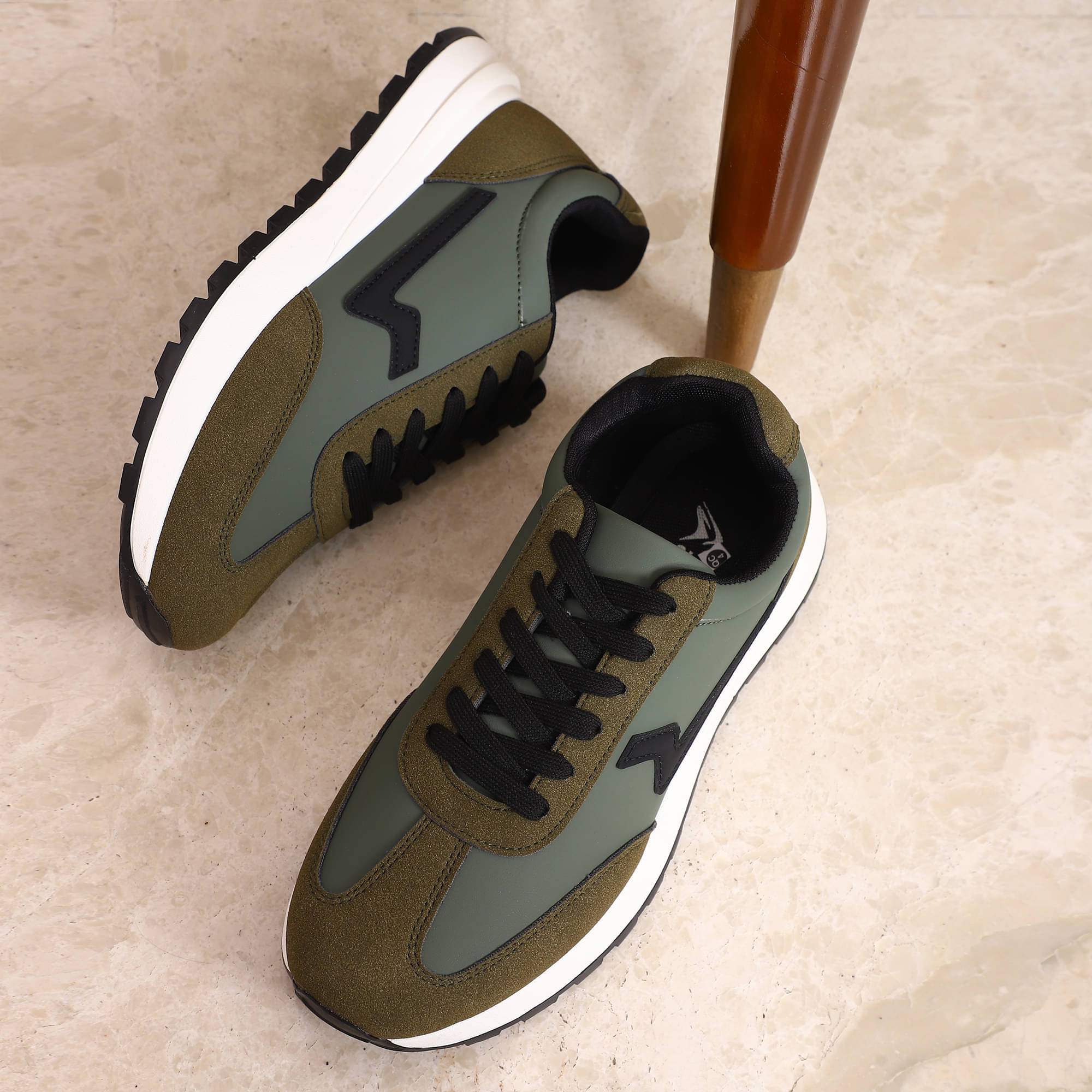     			GOLDSTAR Olive Men's Sneakers