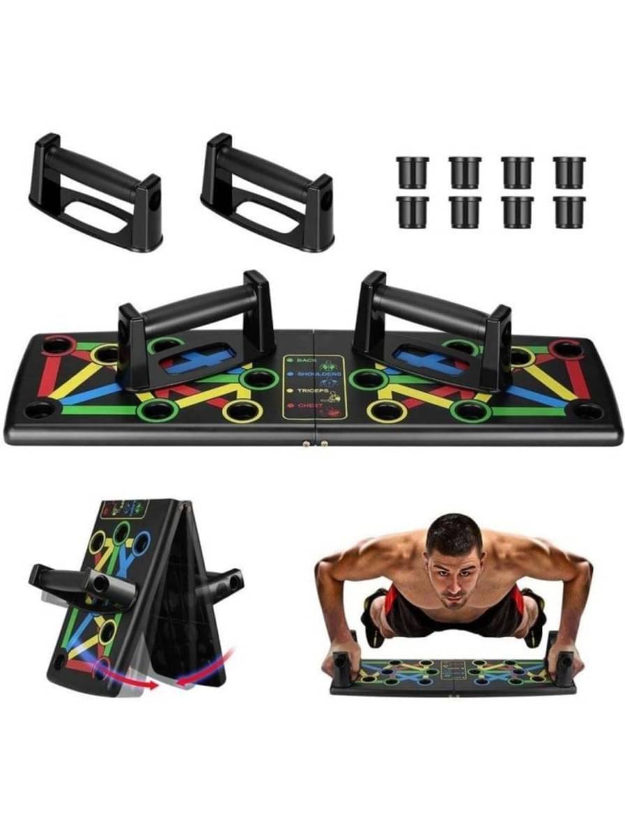     			Horsefit  Pushup Board, 15 in 1 Push up board for men, push up bar, push up stand, pushup bars, gym equipment for men, excersing equipment, chest workout equipment (Black)