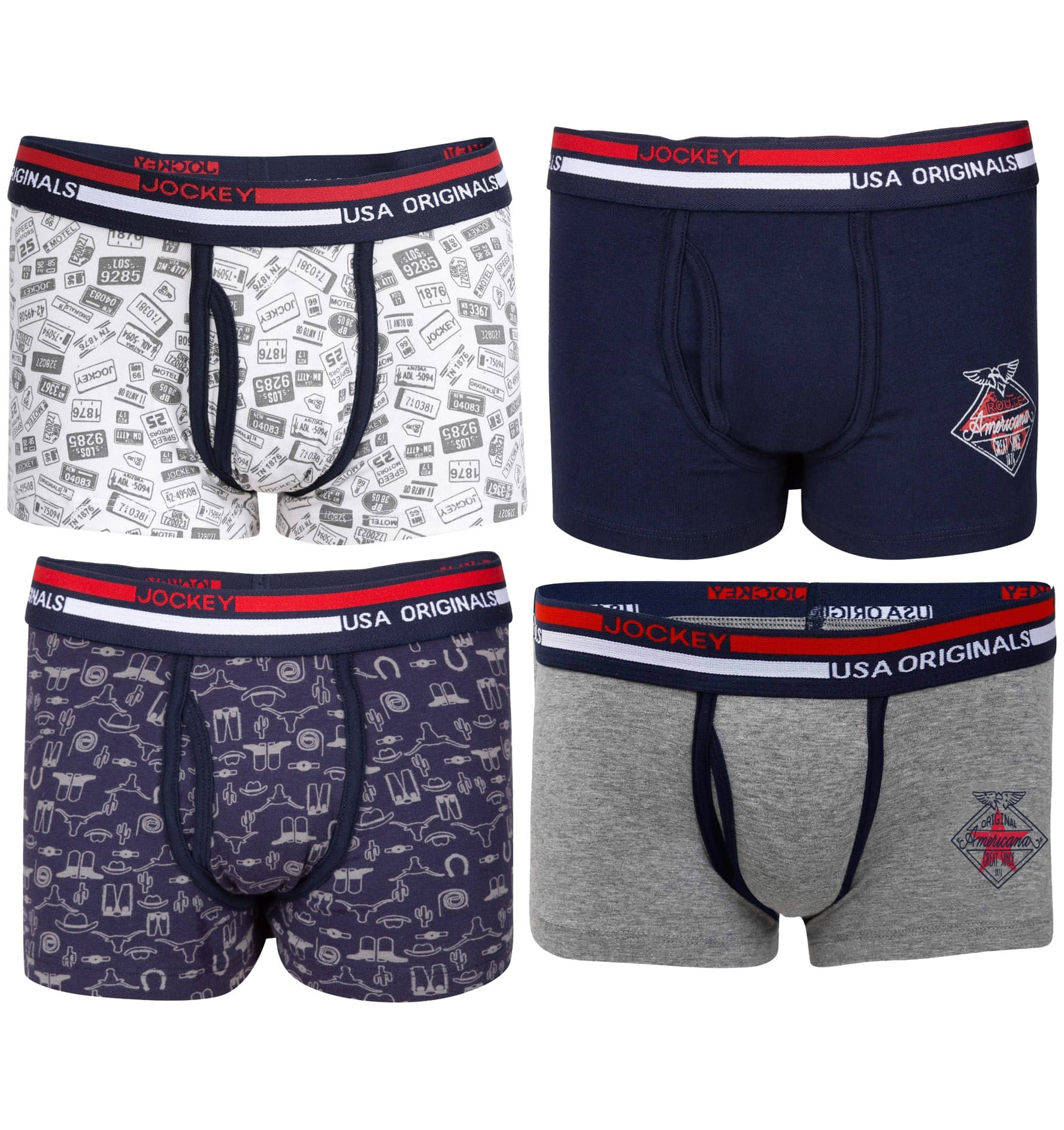     			Jockey Pack of 4 Boys Cotton Briefs ( Multicolor )