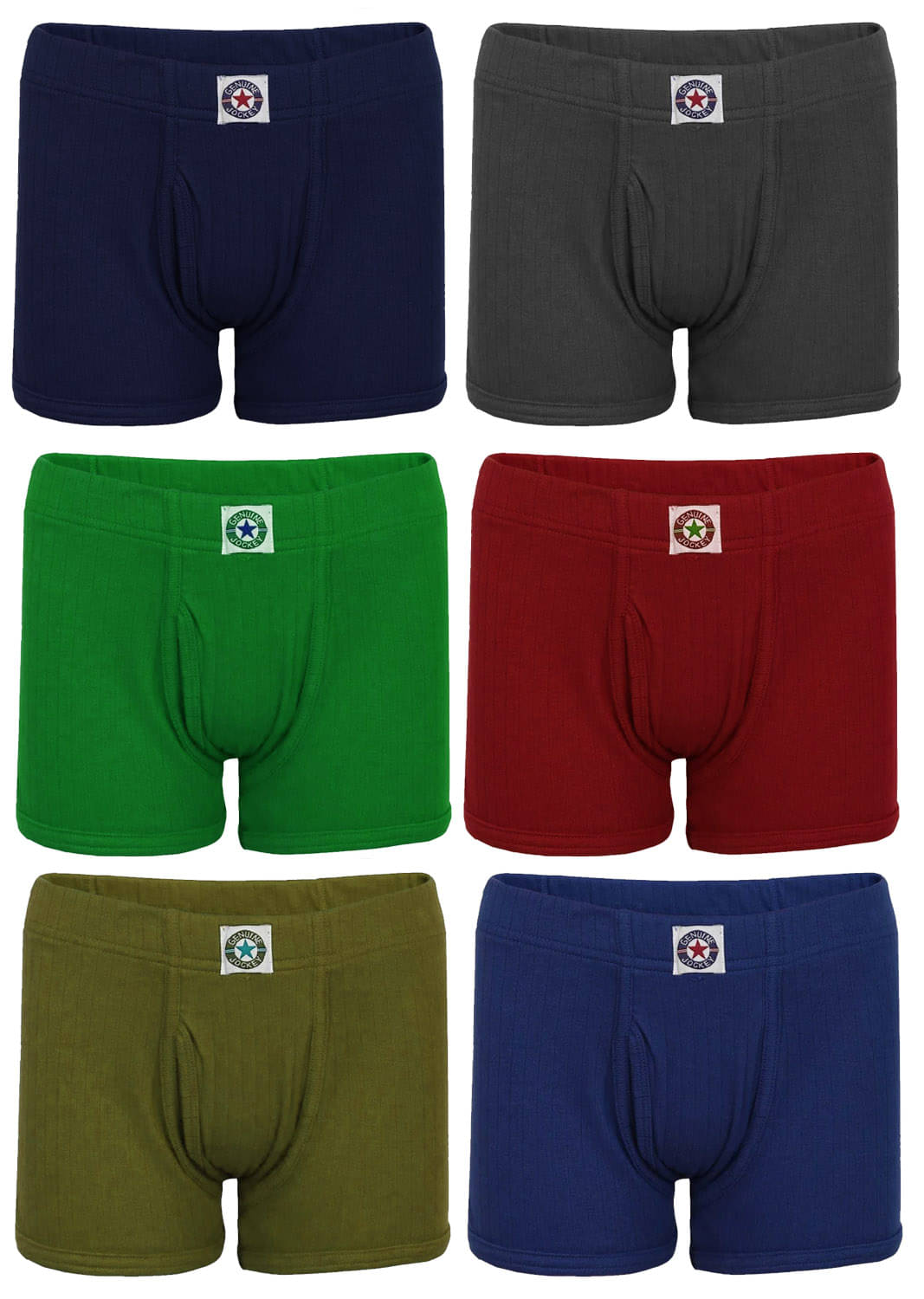     			Jockey Pack of 6 Boys Cotton Briefs ( Multicolor )