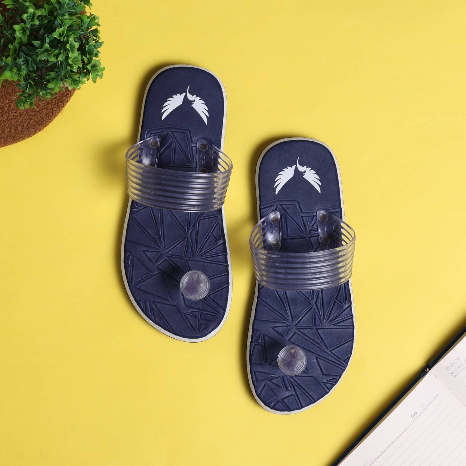     			LiteHawks Navy Men's Daily Slipper
