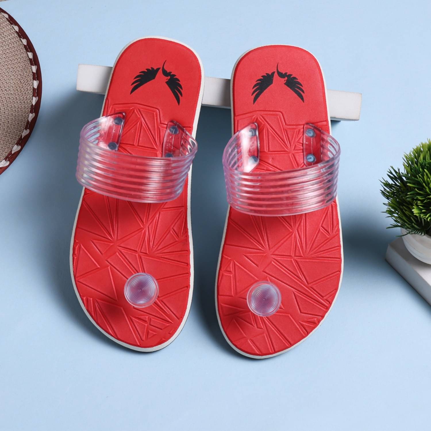     			LiteHawks Red Men's Daily Slipper