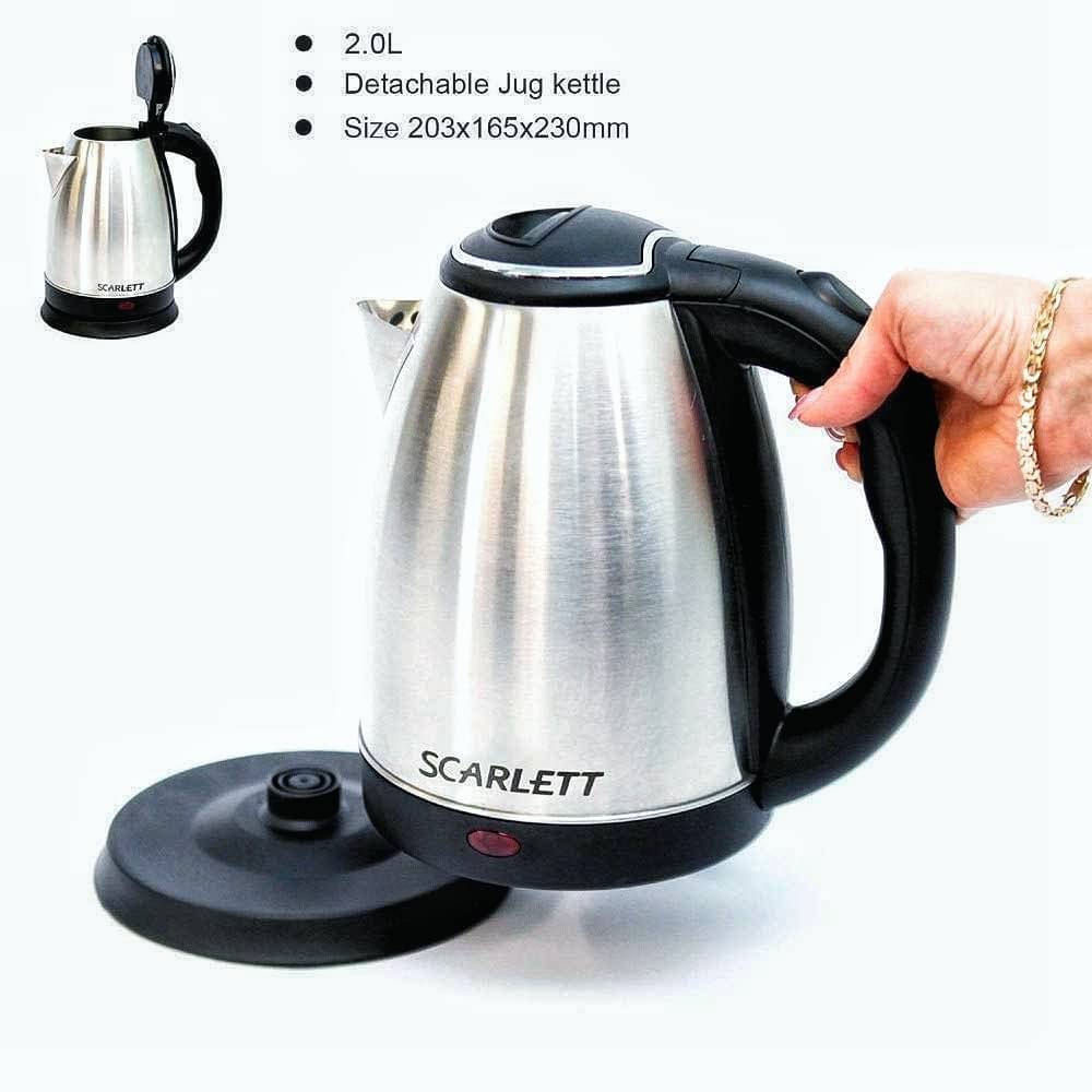     			NilantiX Silver 2 litres Stainless Steel Multifunctional Kettle