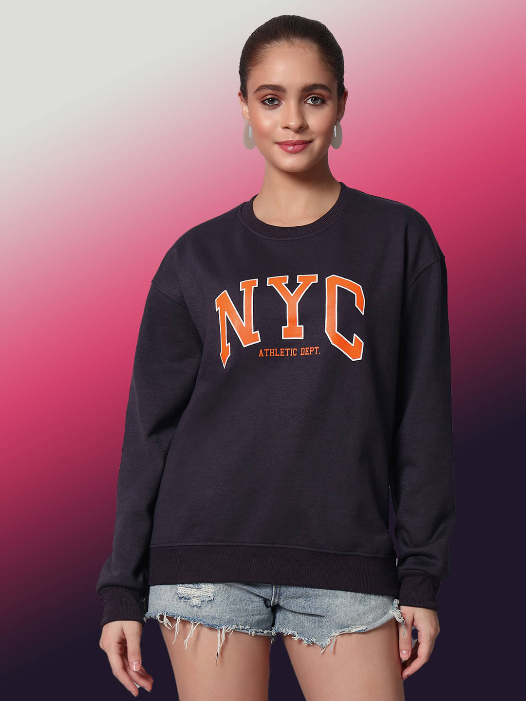     			OBAAN Fleece Women's Non Hooded Sweatshirt ( Grey )