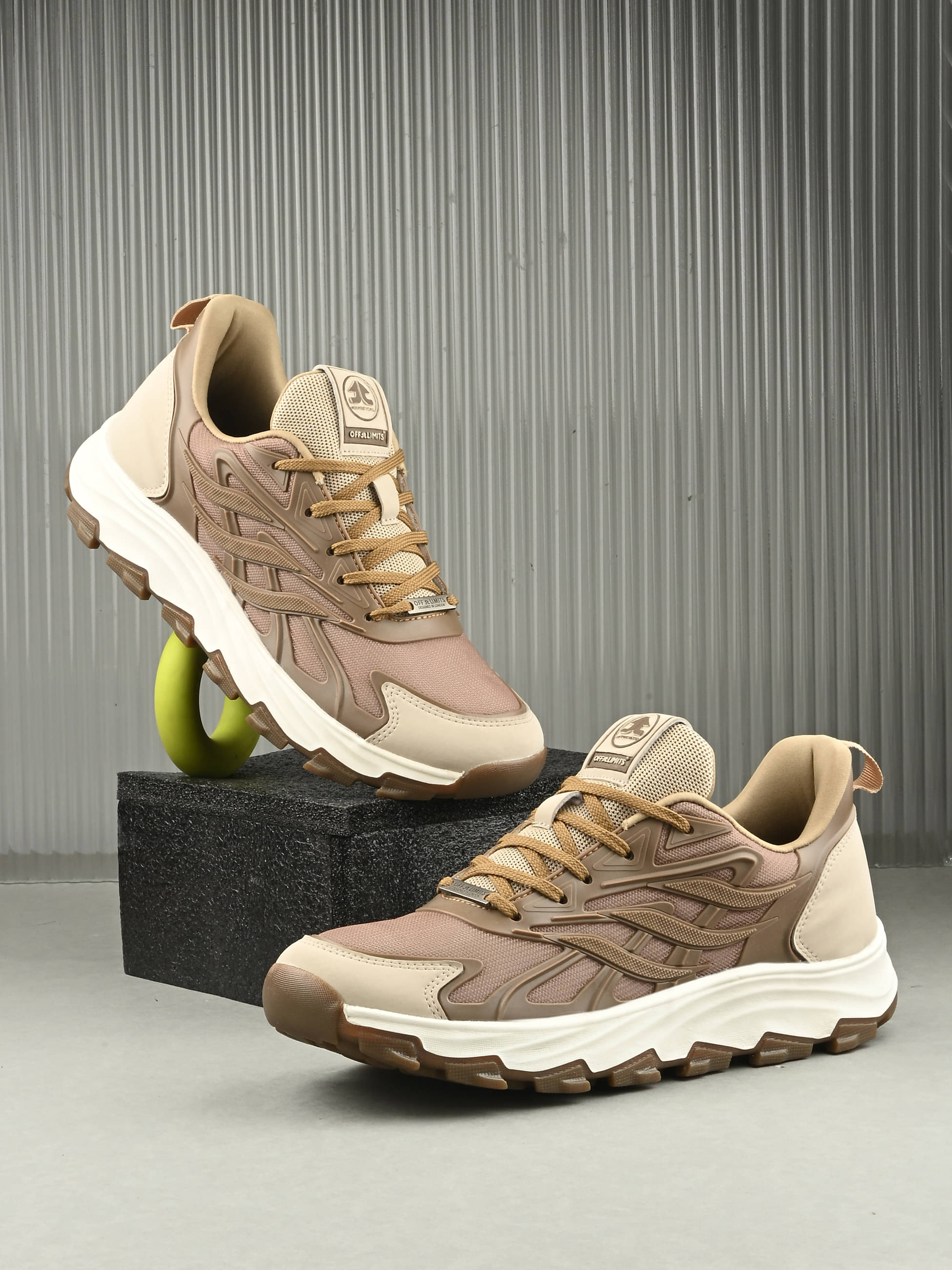     			OFF LIMITS ONYX Beige Hiking Shoes
