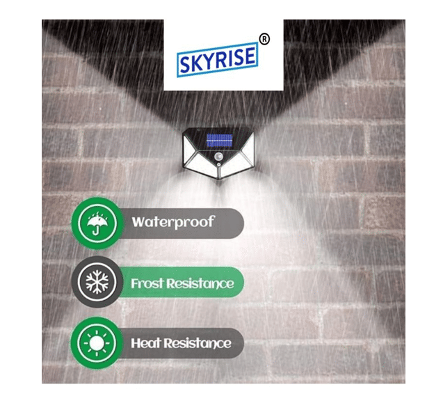     			SKYRISE 1W Solar Outdoor Wall Light ( Pack of 1 )