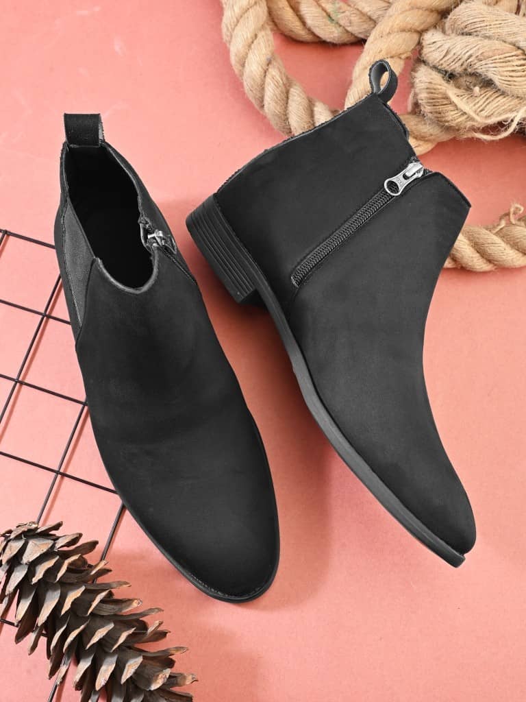 Sir Corbett Black Men's Chelsea Boots