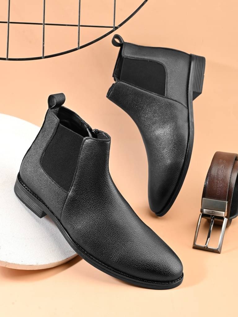     			Sir Corbett Black Men's Chelsea Boots