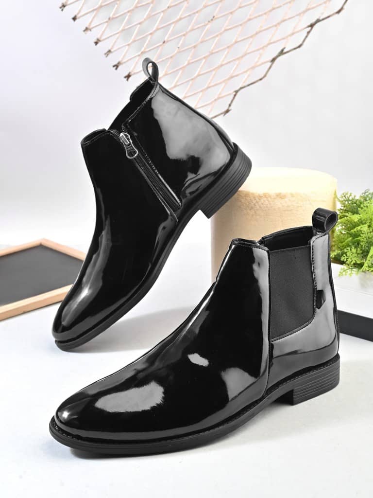 Sir Corbett Black Men's Chelsea Boots