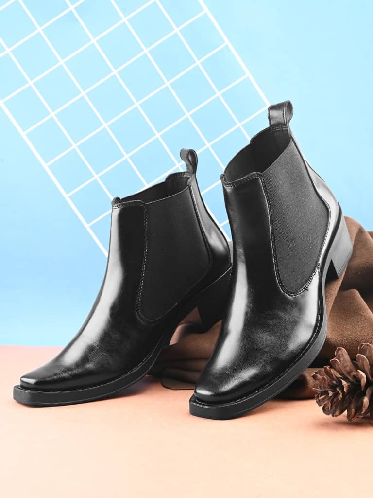 Sir Corbett Black Men's Chelsea Boots