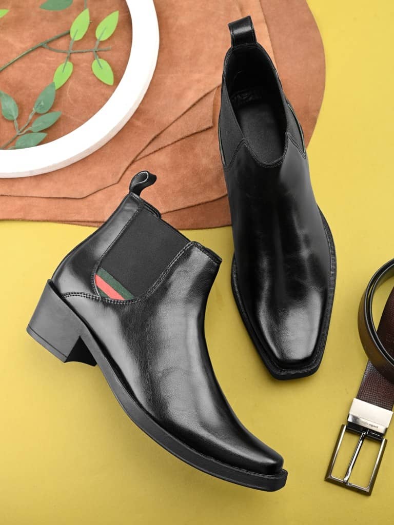Sir Corbett Black Men's Chelsea Boots