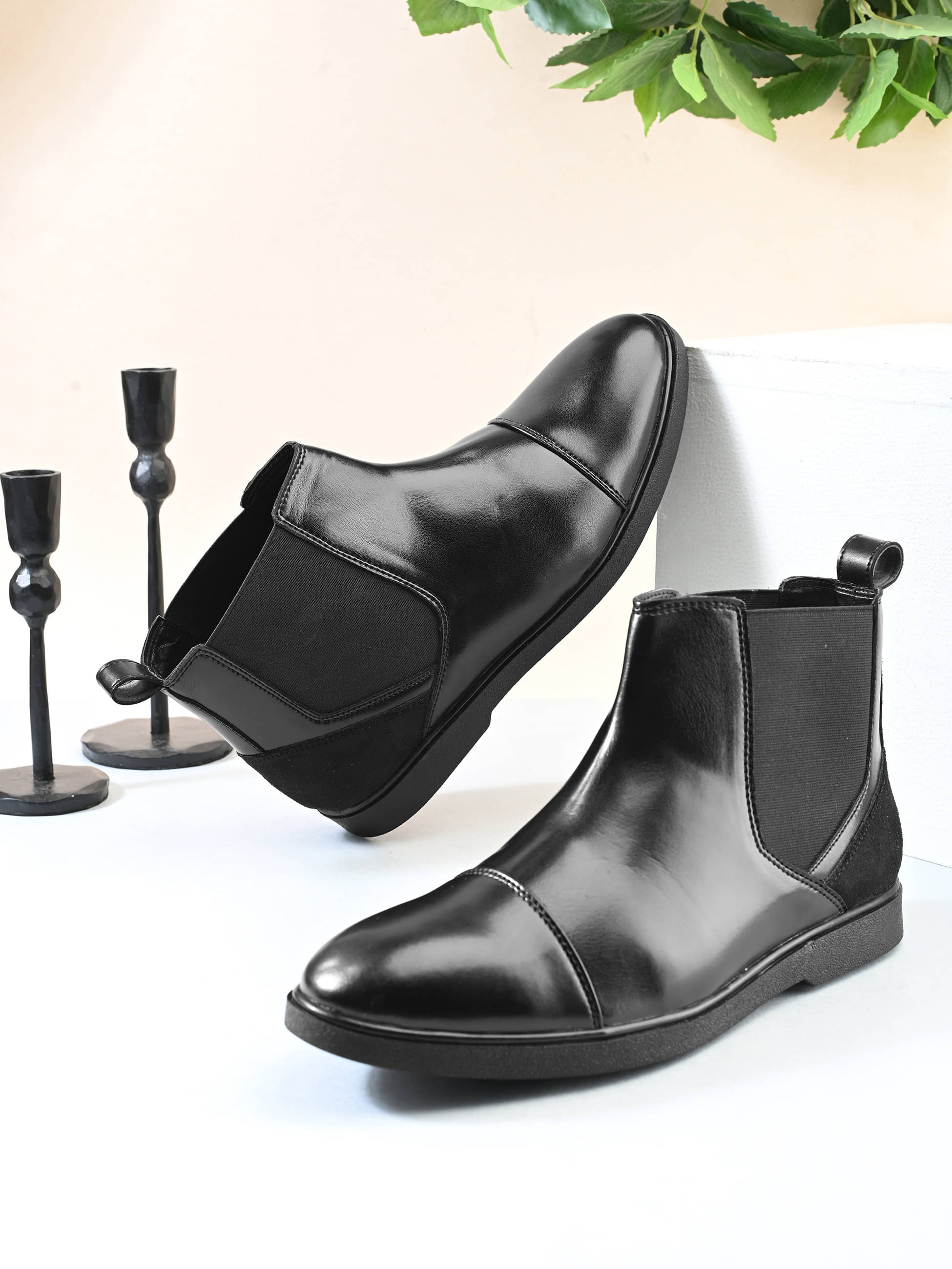     			Sir Corbett Black Men's Chelsea Boots