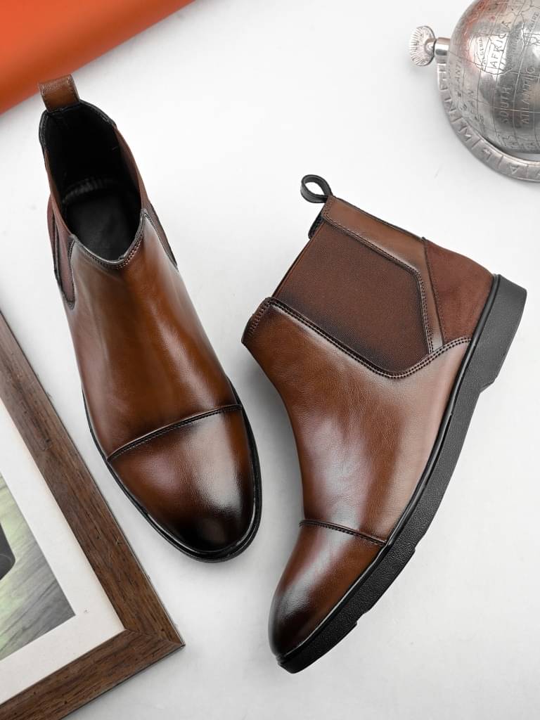     			Sir Corbett Brown Men's Chelsea Boots