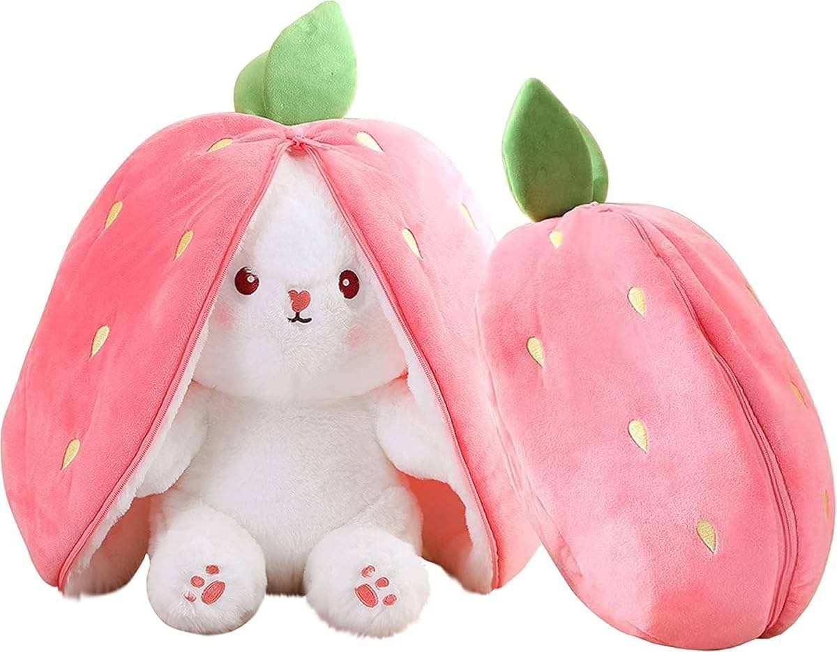     			Strawberry Bunny Plush Toy - Adorable Strawberry Rabbit Plushie