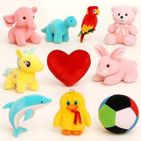     			Super Soft 10 Complete Pack Stuffed/soft toy Combo of Teddy Bear for kids / Gift