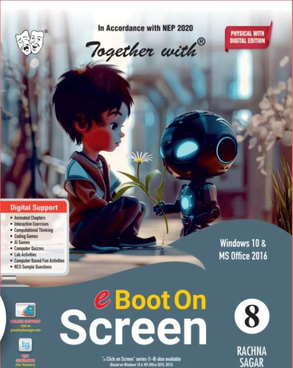     			TOGATHER WITH e BOOT ON SCREEN CLASS 8