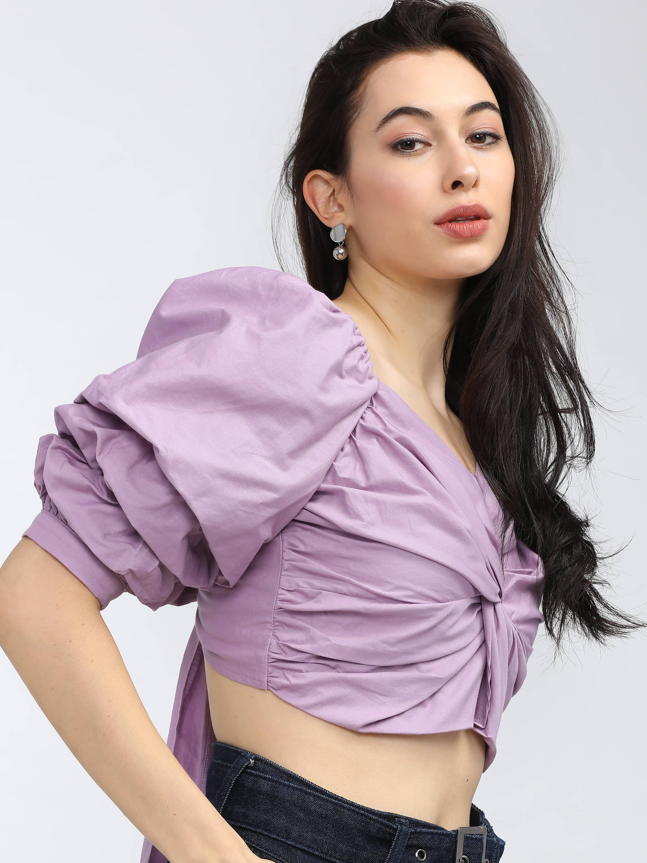     			Tokyo Talkies Women's Cotton Regular Top ( Purple )