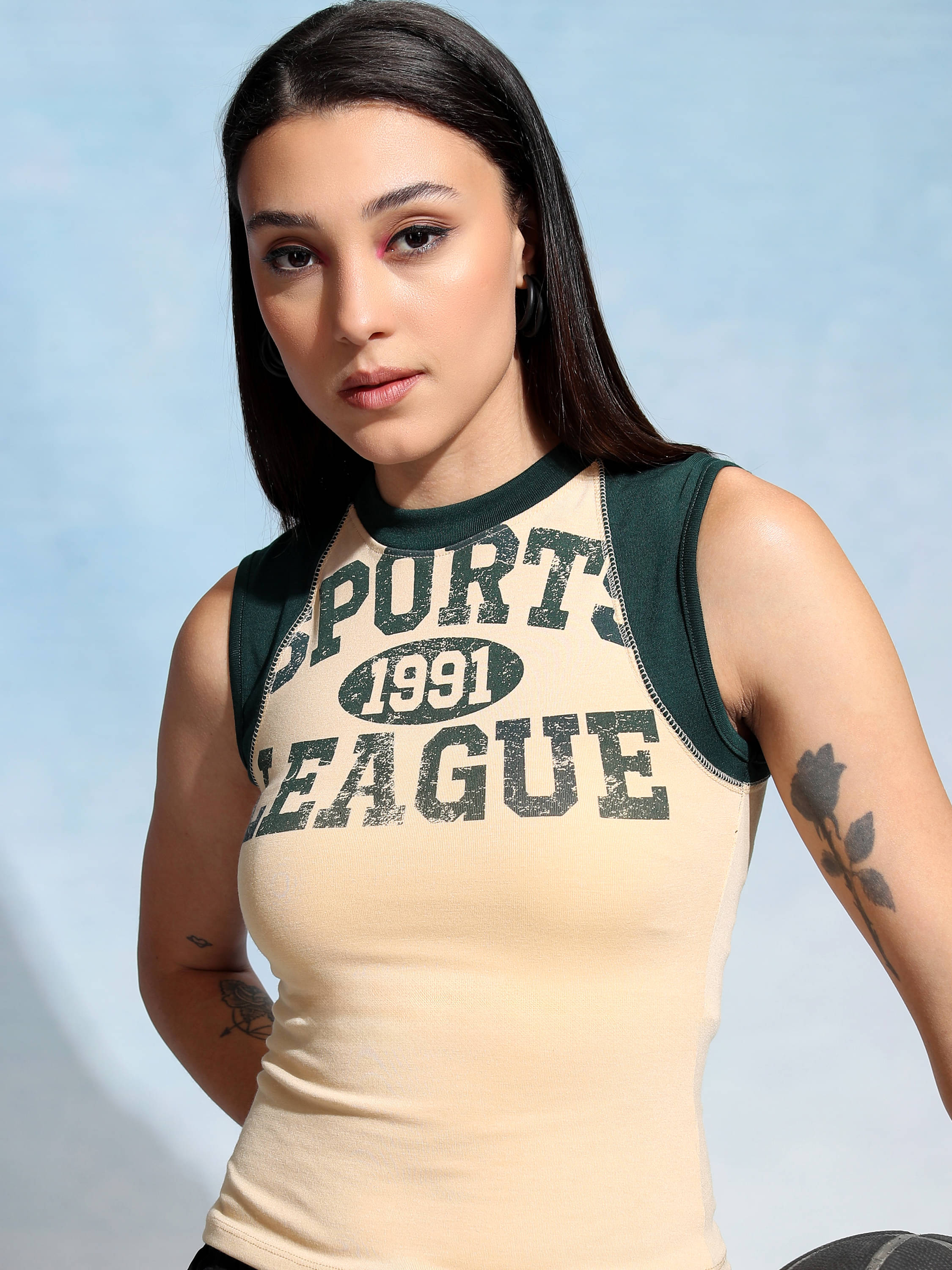     			Tokyo Talkies Women's Polyester Regular Top ( Multicolor )