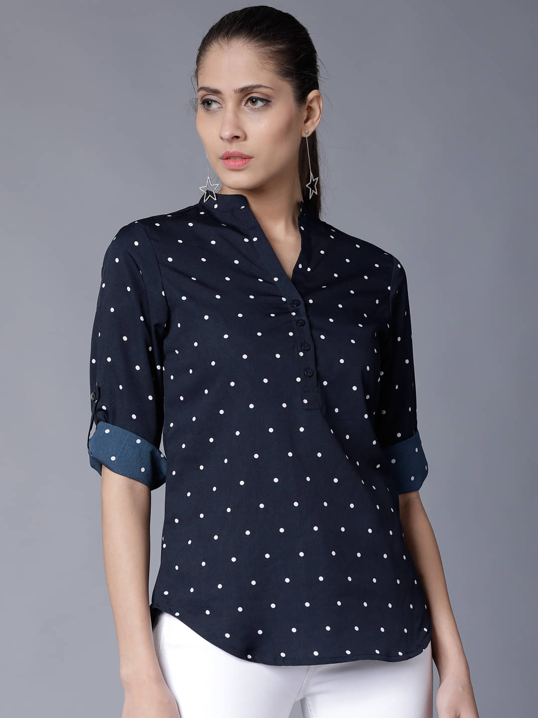 Tokyo Talkies Women's Polyester Regular Top ( Multicolor ) Tokyo Talkies Women's Polyester Regular Top ( Multicolor )