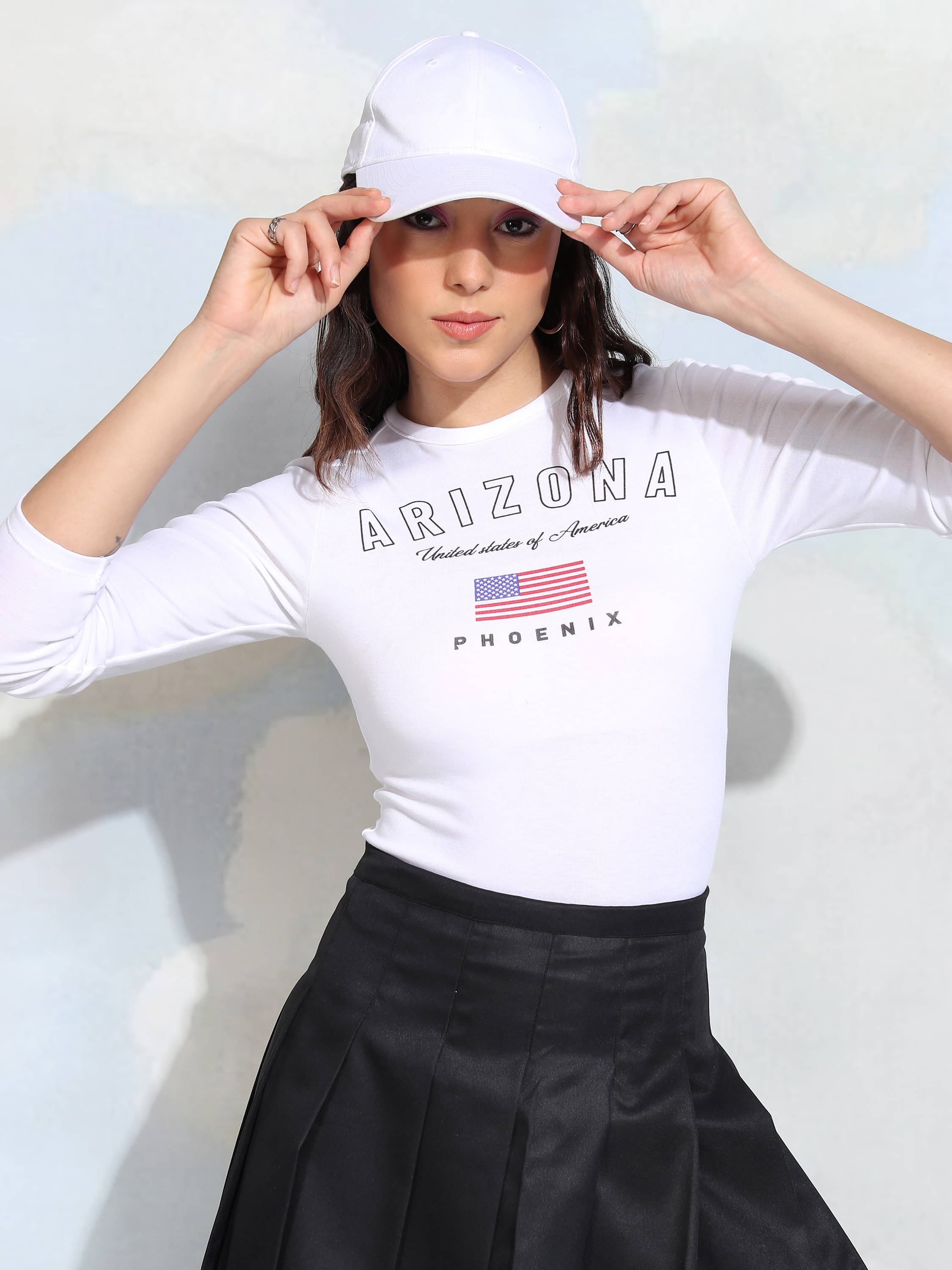     			Tokyo Talkies Women's Polyester Regular Top ( White )