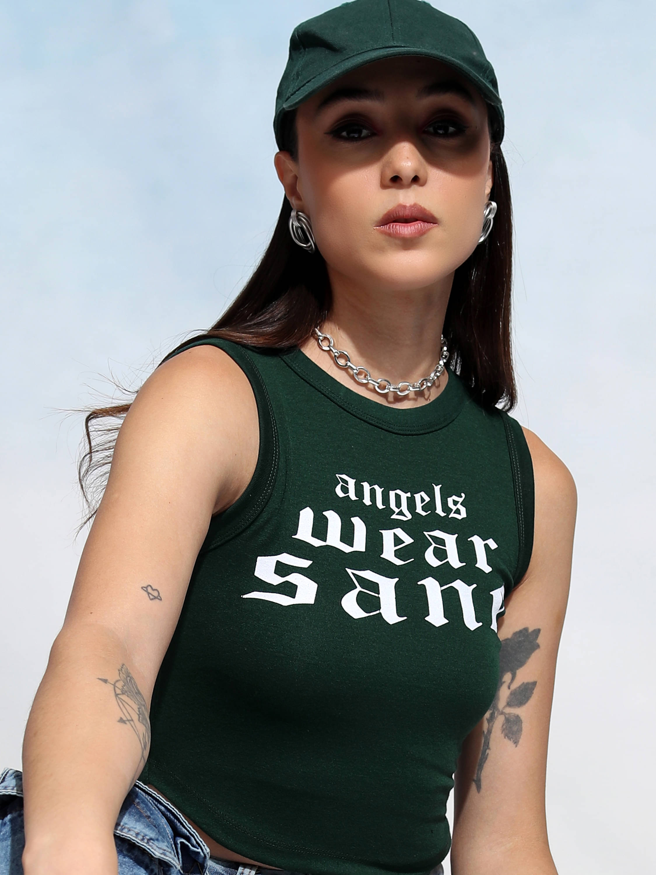     			Tokyo Talkies Women's Polyester Regular Top ( Green )