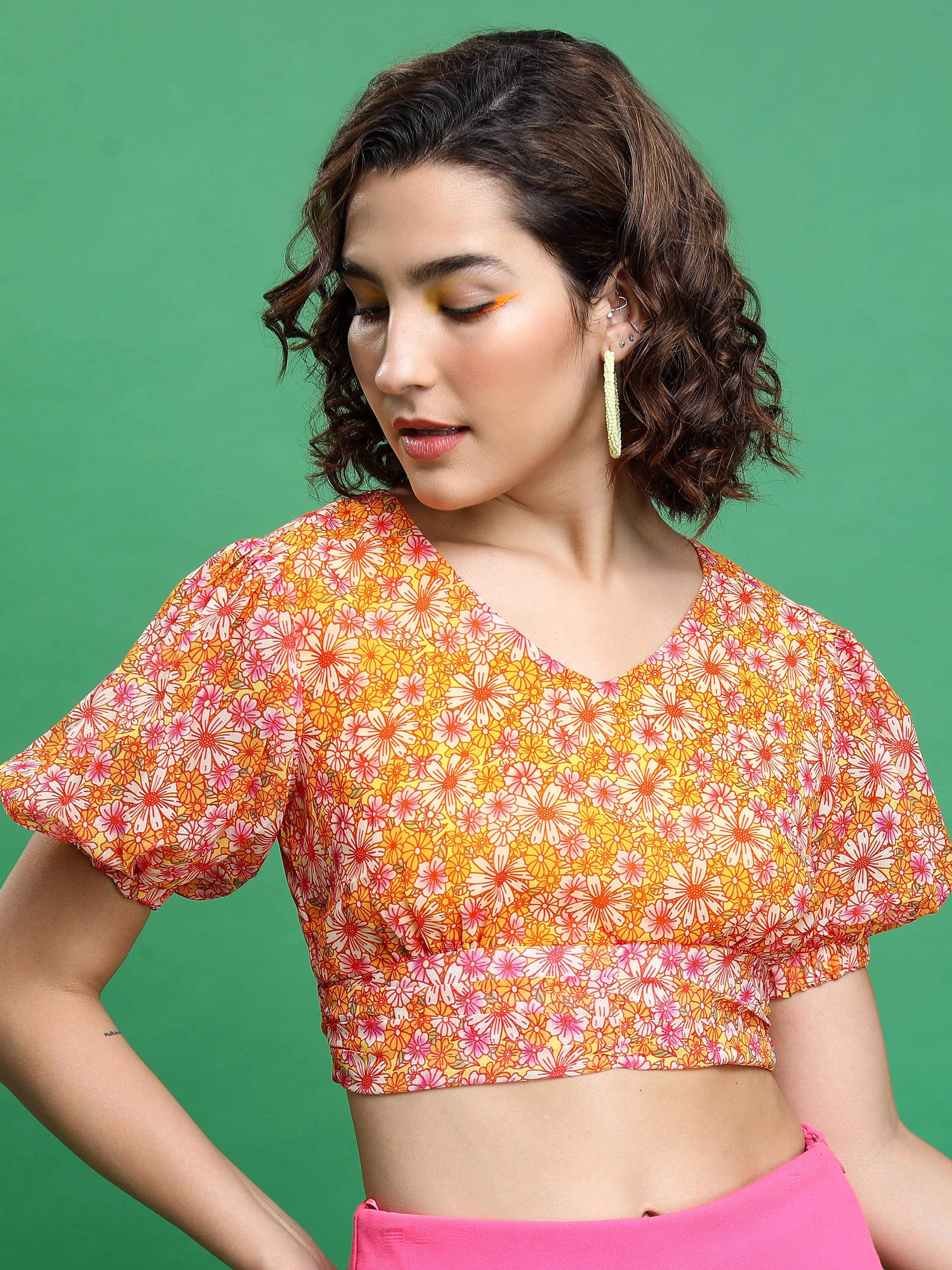    			Tokyo Talkies Women's Polyester Regular Top ( Multicolor )